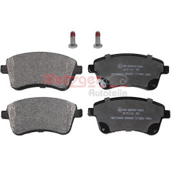 Stabdžių trinkelių rinkinys, diskinis stabdys METZGER 1170359