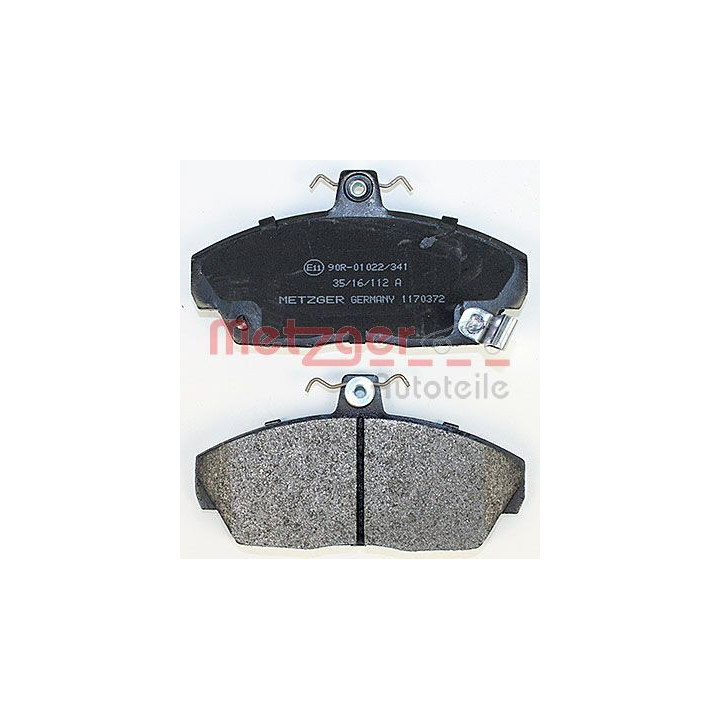 Stabdžių trinkelių rinkinys, diskinis stabdys METZGER 1170372