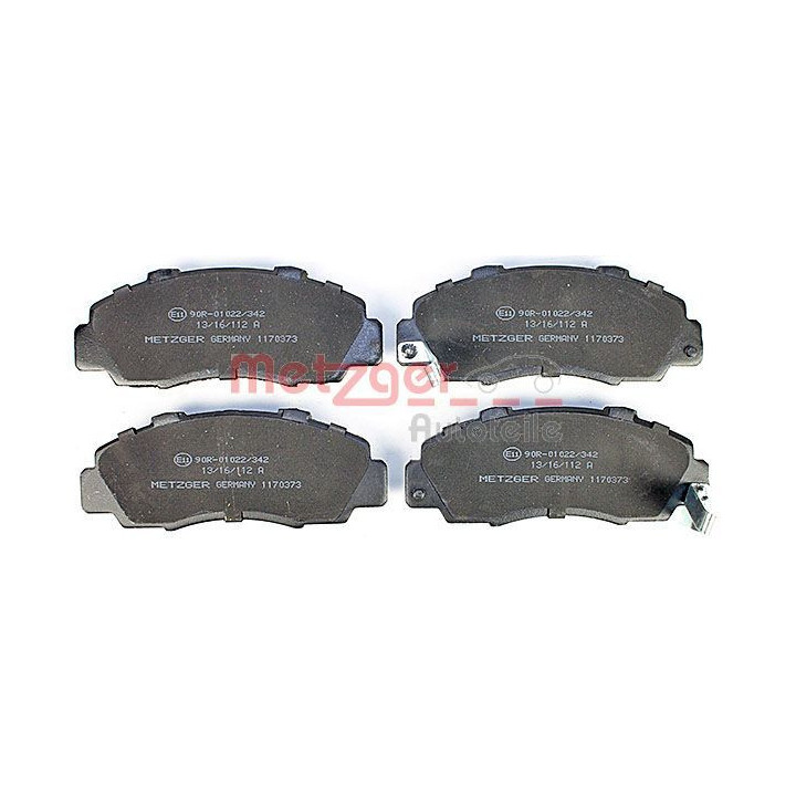 Stabdžių trinkelių rinkinys, diskinis stabdys METZGER 1170373