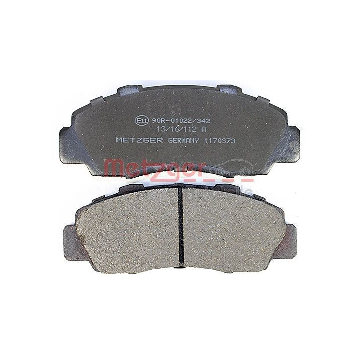 Stabdžių trinkelių rinkinys, diskinis stabdys METZGER 1170373