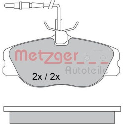 Stabdžių trinkelių rinkinys, diskinis stabdys METZGER 1170386
