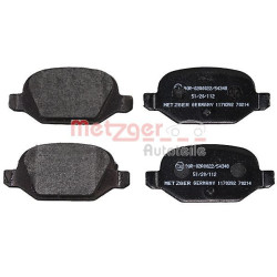 Stabdžių trinkelių rinkinys, diskinis stabdys METZGER 1170392