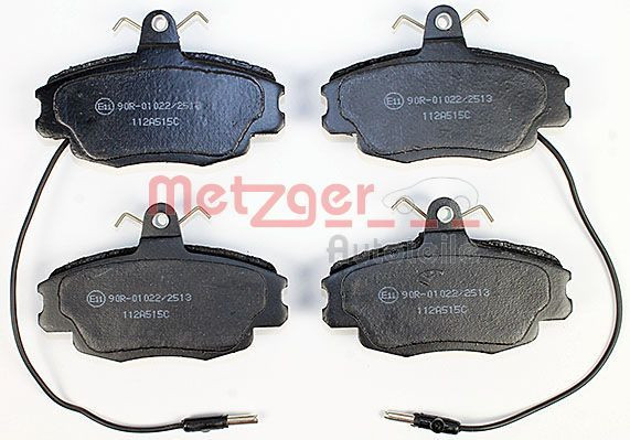 Stabdžių trinkelių rinkinys, diskinis stabdys METZGER 1170427