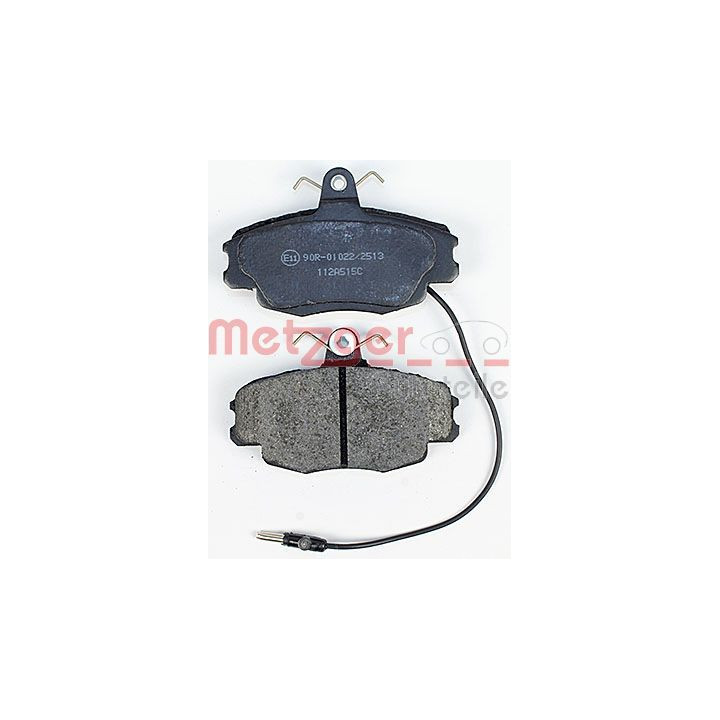 Stabdžių trinkelių rinkinys, diskinis stabdys METZGER 1170427