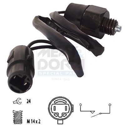 Jungiklis, atbulinės eigos žibintas MEAT & DORIA 36036