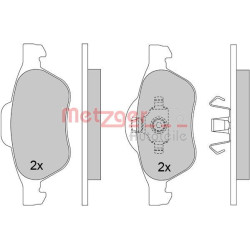 Stabdžių trinkelių rinkinys, diskinis stabdys METZGER 1170462