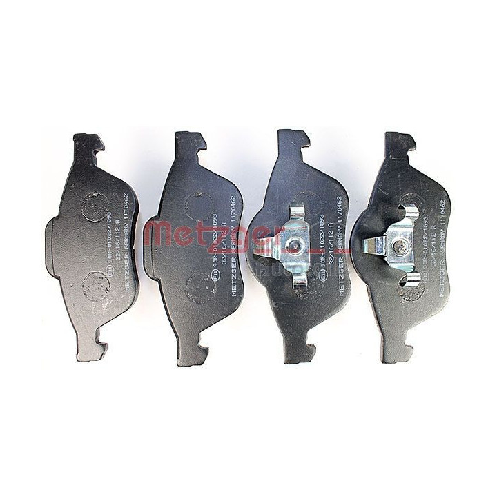 Stabdžių trinkelių rinkinys, diskinis stabdys METZGER 1170462