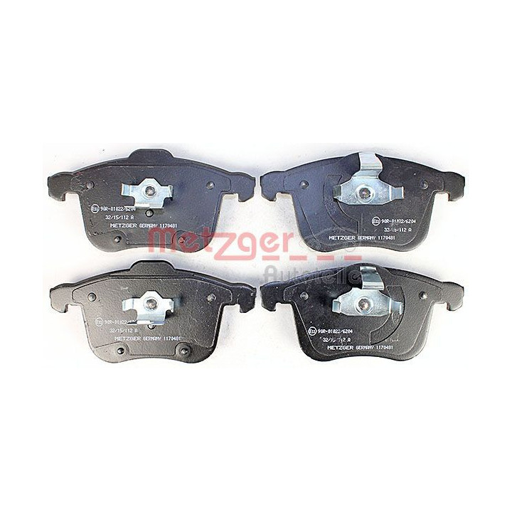 Stabdžių trinkelių rinkinys, diskinis stabdys METZGER 1170481