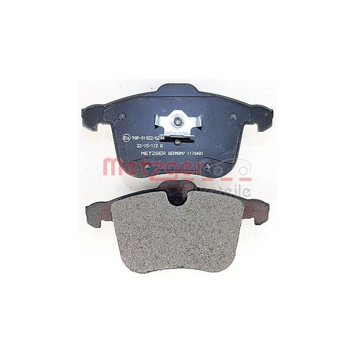 Stabdžių trinkelių rinkinys, diskinis stabdys METZGER 1170481