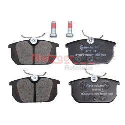 Stabdžių trinkelių rinkinys, diskinis stabdys METZGER 1170487