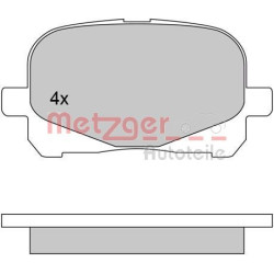 Stabdžių trinkelių rinkinys, diskinis stabdys METZGER 1170495