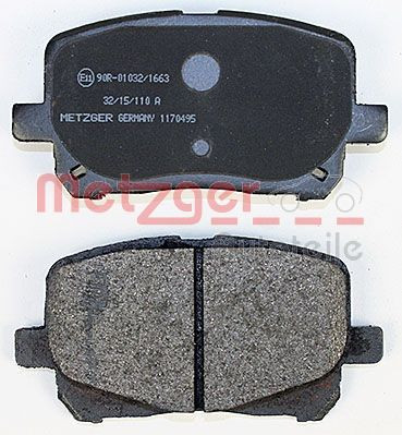 Stabdžių trinkelių rinkinys, diskinis stabdys METZGER 1170495