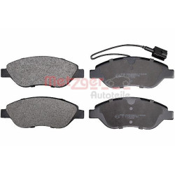 Stabdžių trinkelių rinkinys, diskinis stabdys METZGER 1170505