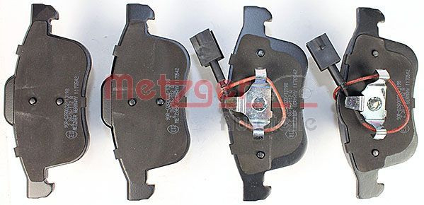 Stabdžių trinkelių rinkinys, diskinis stabdys METZGER 1170542