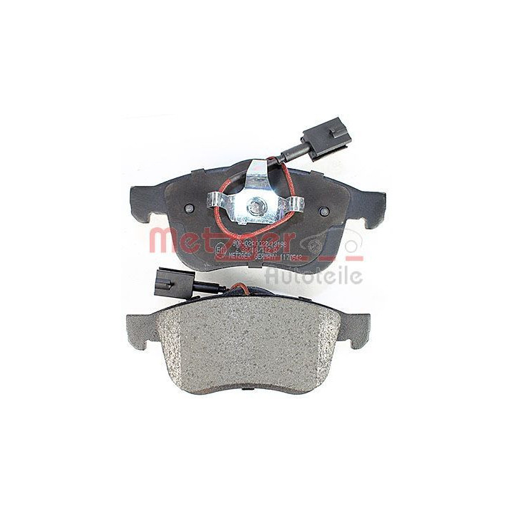 Stabdžių trinkelių rinkinys, diskinis stabdys METZGER 1170542