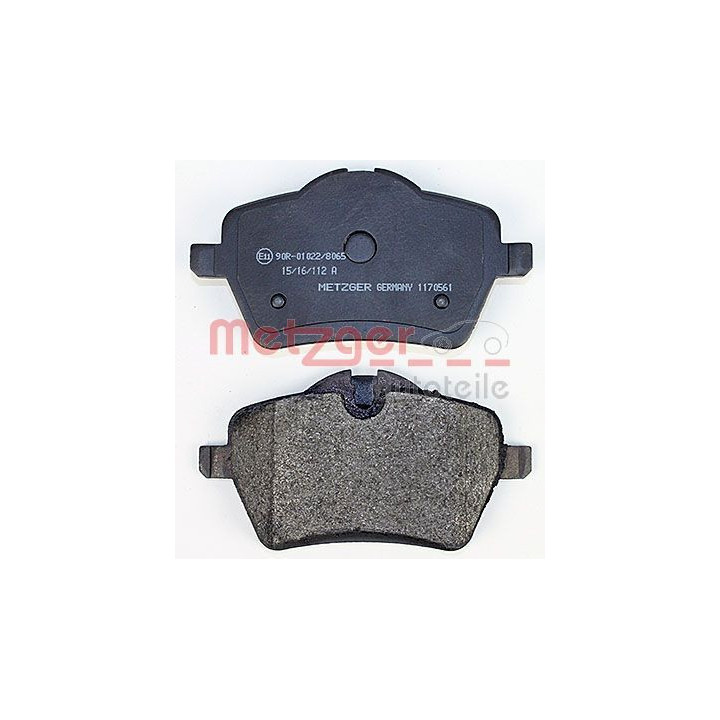 Stabdžių trinkelių rinkinys, diskinis stabdys METZGER 1170561