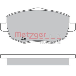 Stabdžių trinkelių rinkinys, diskinis stabdys METZGER 1170633