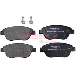 Stabdžių trinkelių rinkinys, diskinis stabdys METZGER 1170651