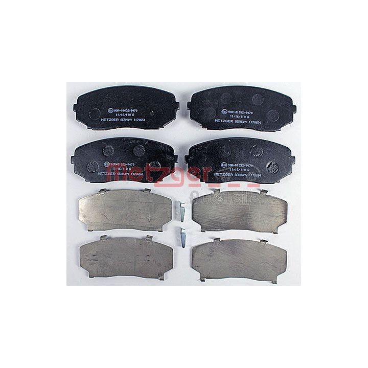 Stabdžių trinkelių rinkinys, diskinis stabdys METZGER 1170654