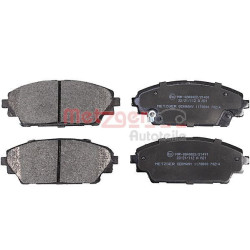 Stabdžių trinkelių rinkinys, diskinis stabdys METZGER 1170800