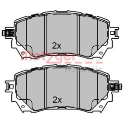 Stabdžių trinkelių rinkinys, diskinis stabdys METZGER 1170811