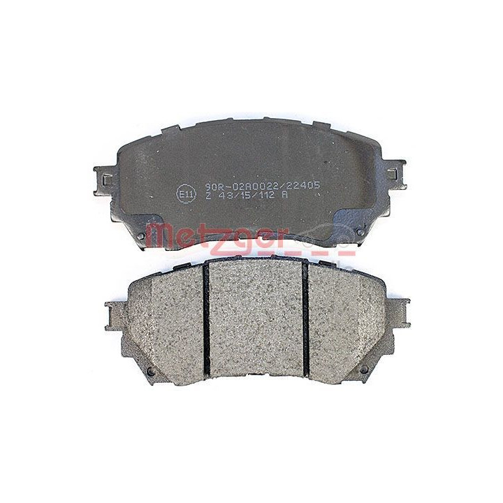 Stabdžių trinkelių rinkinys, diskinis stabdys METZGER 1170811