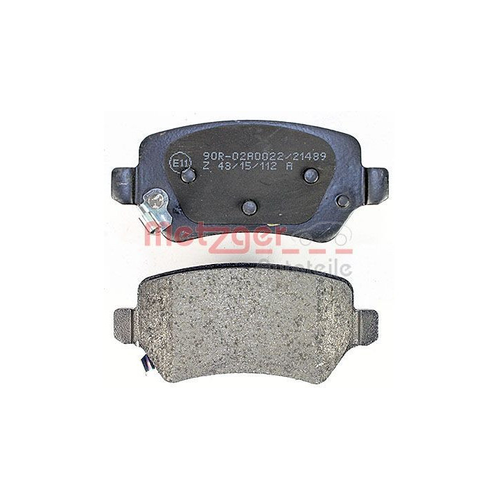 Stabdžių trinkelių rinkinys, diskinis stabdys METZGER 1170812