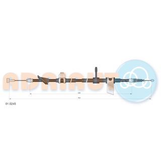Trosas, stovėjimo stabdys ADRIAUTO 01.0245