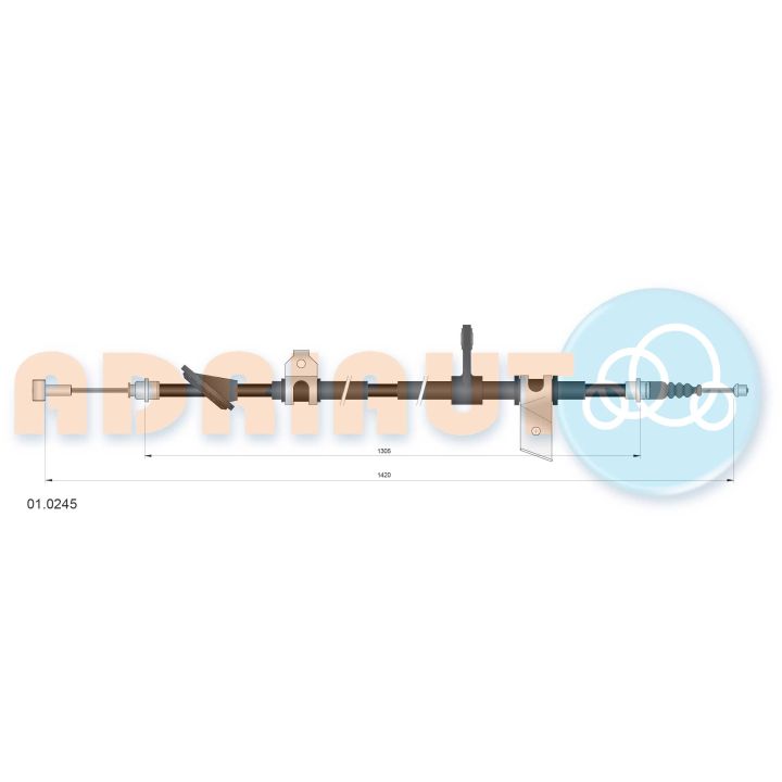 Trosas, stovėjimo stabdys ADRIAUTO 01.0245