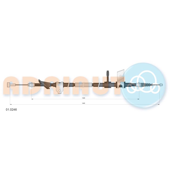 Trosas, stovėjimo stabdys ADRIAUTO 01.0246