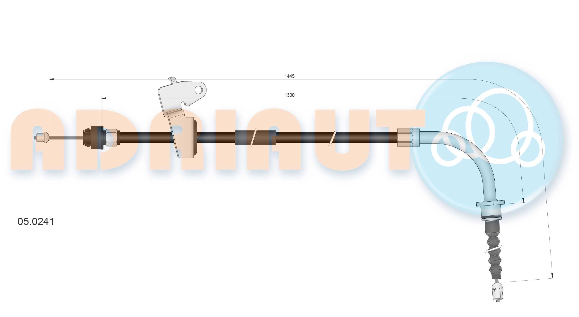 Trosas, stovėjimo stabdys ADRIAUTO 05.0241