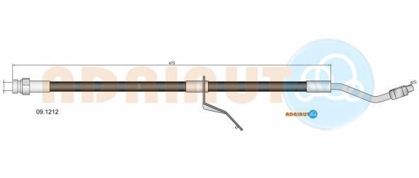 Stabdžių žarnelė ADRIAUTO 09.1212