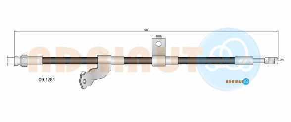 Stabdžių žarnelė ADRIAUTO 09.1281