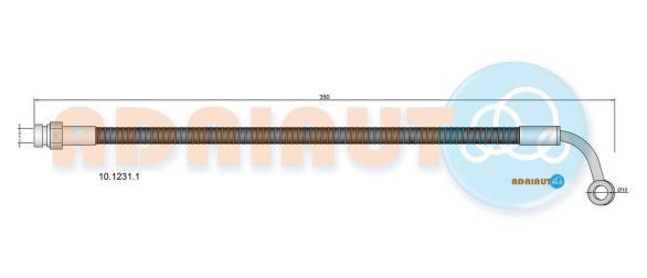 Stabdžių žarnelė ADRIAUTO 10.1231.1