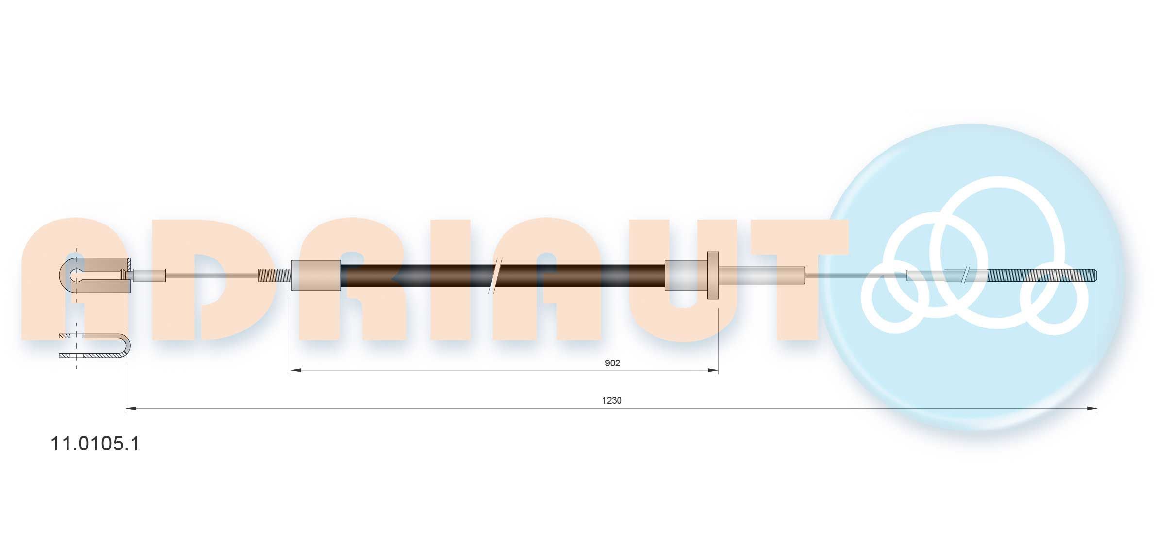 Sankabos trosas ADRIAUTO 11.0105.1