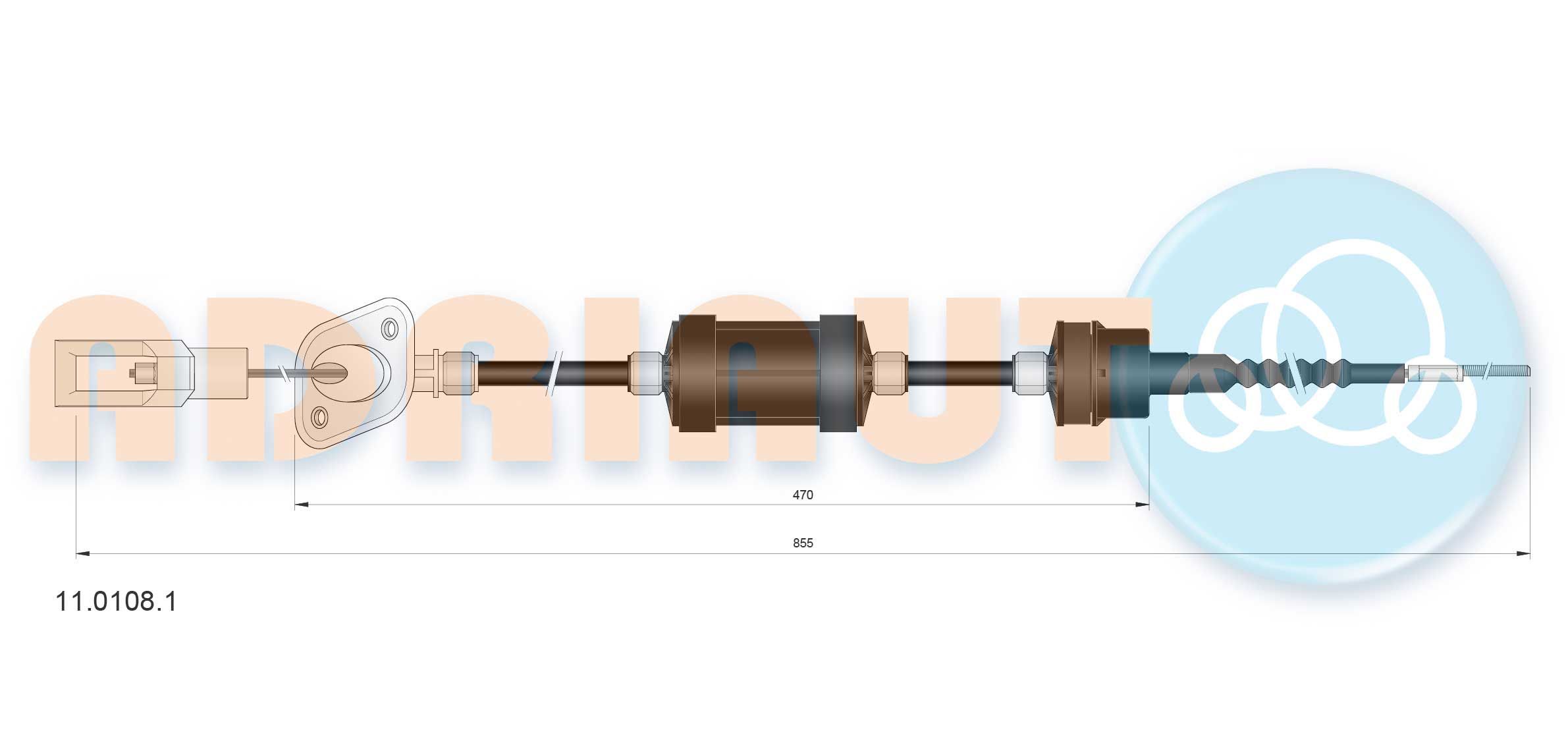 Sankabos trosas ADRIAUTO 11.0108.1