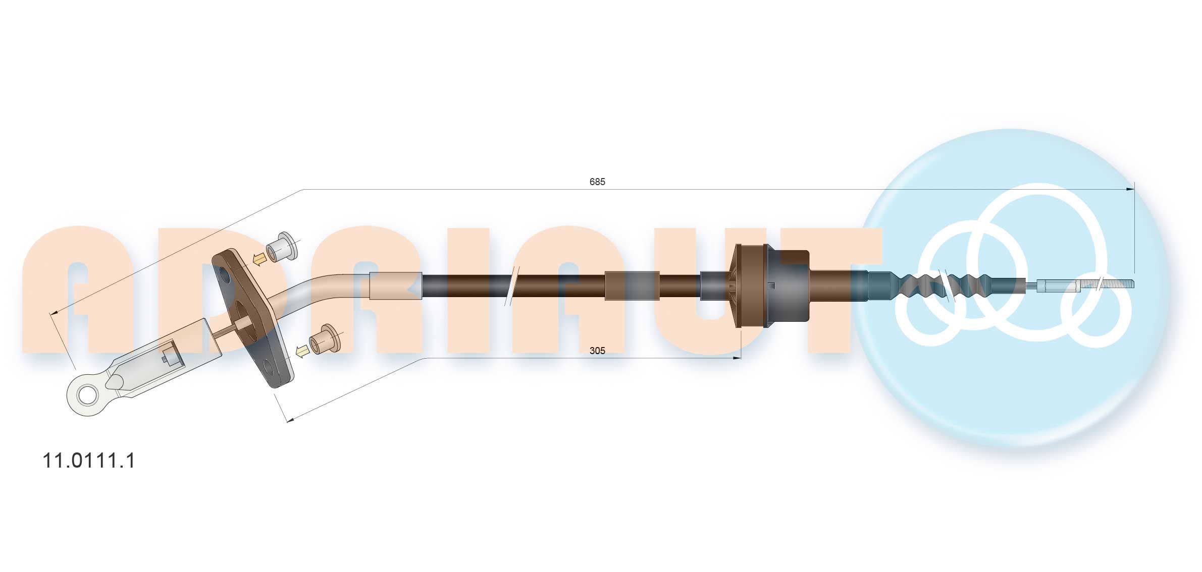 Sankabos trosas ADRIAUTO 11.0111.1