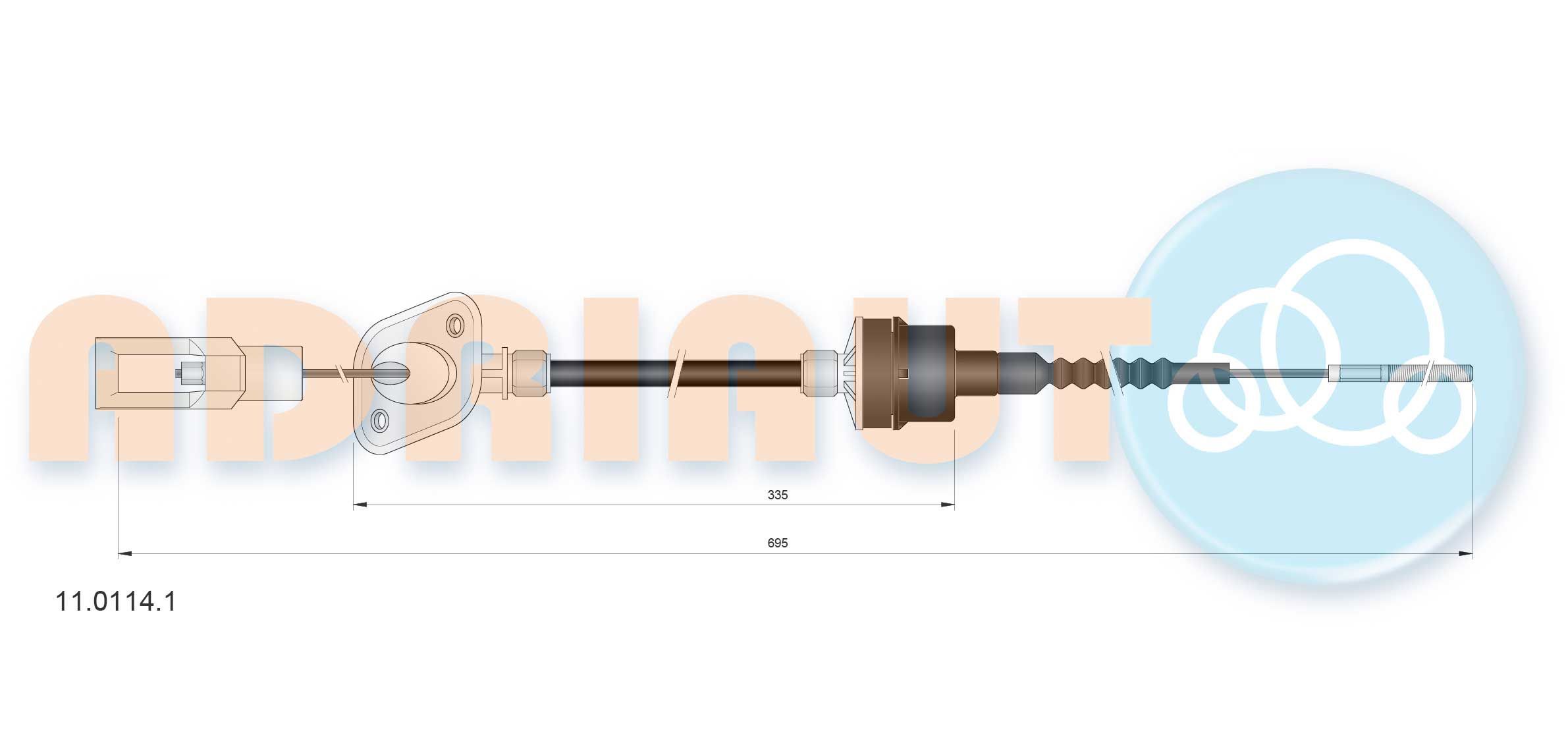 Sankabos trosas ADRIAUTO 11.0114.1