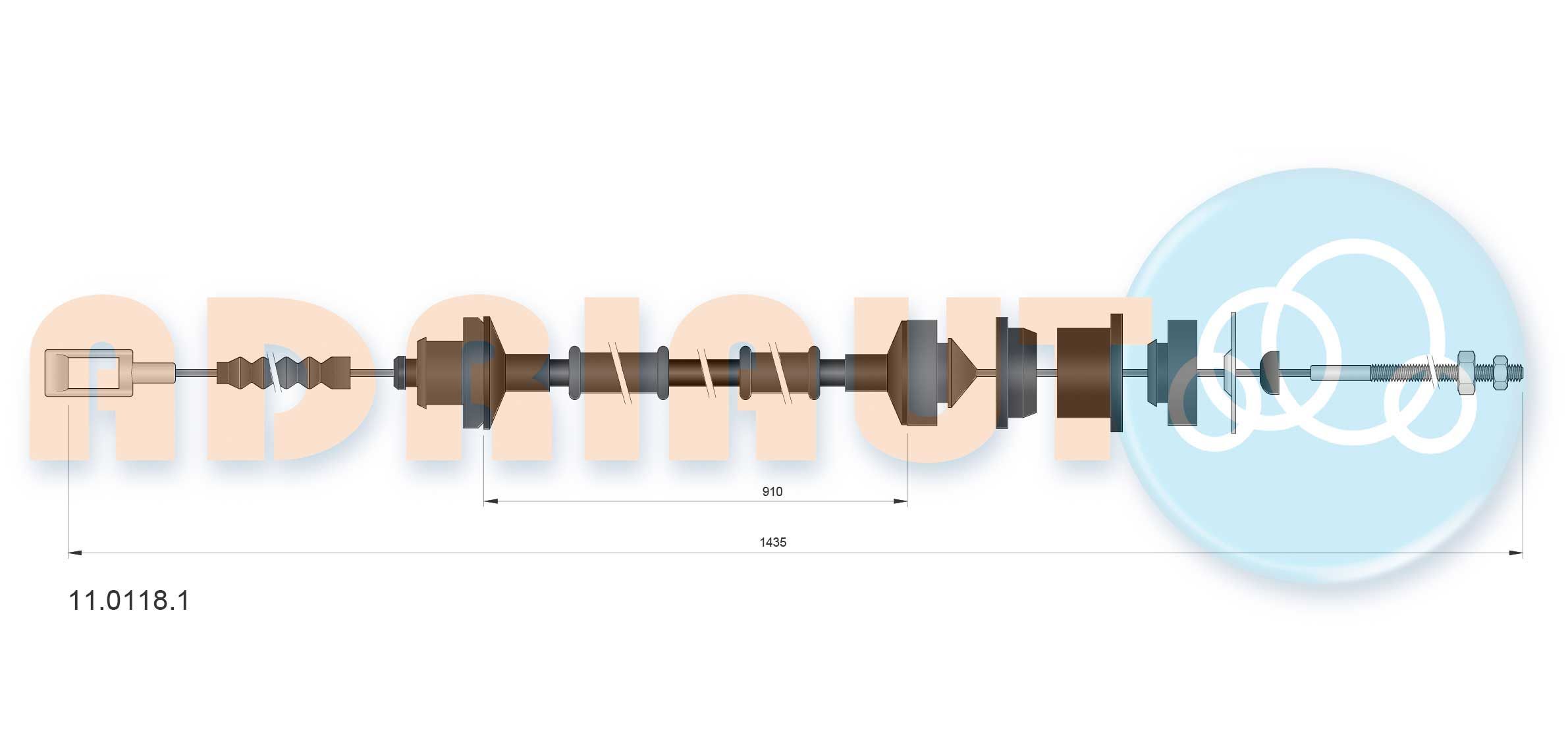 Sankabos trosas ADRIAUTO 11.0118.1