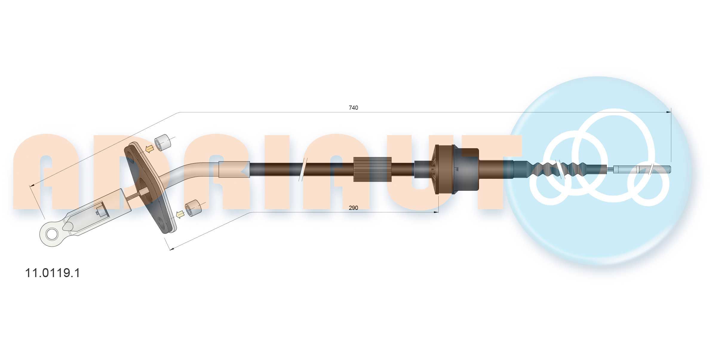 Sankabos trosas ADRIAUTO 11.0119.1