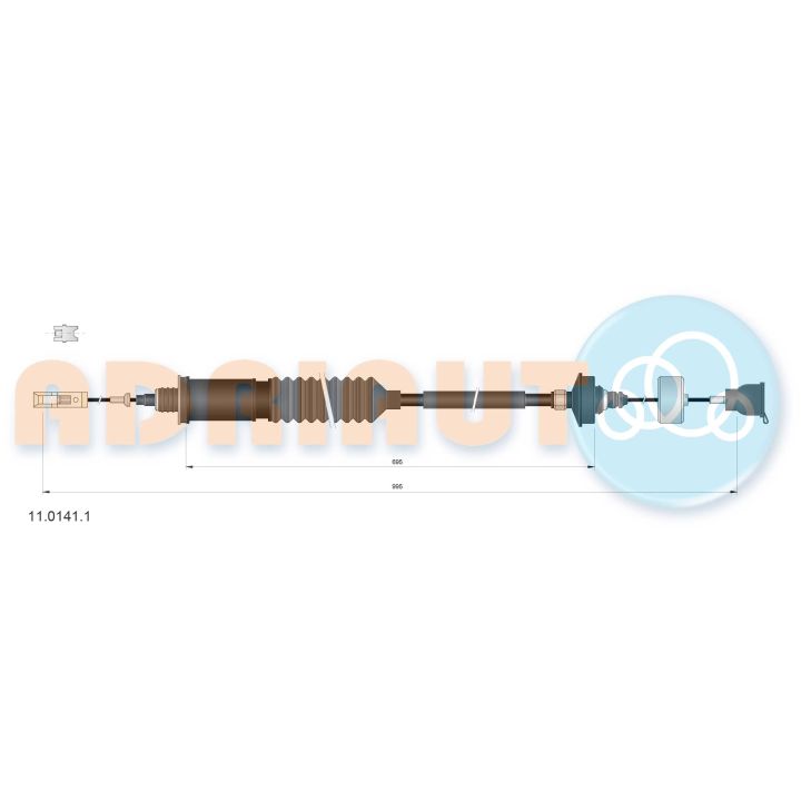 Sankabos trosas ADRIAUTO 11.0141.1