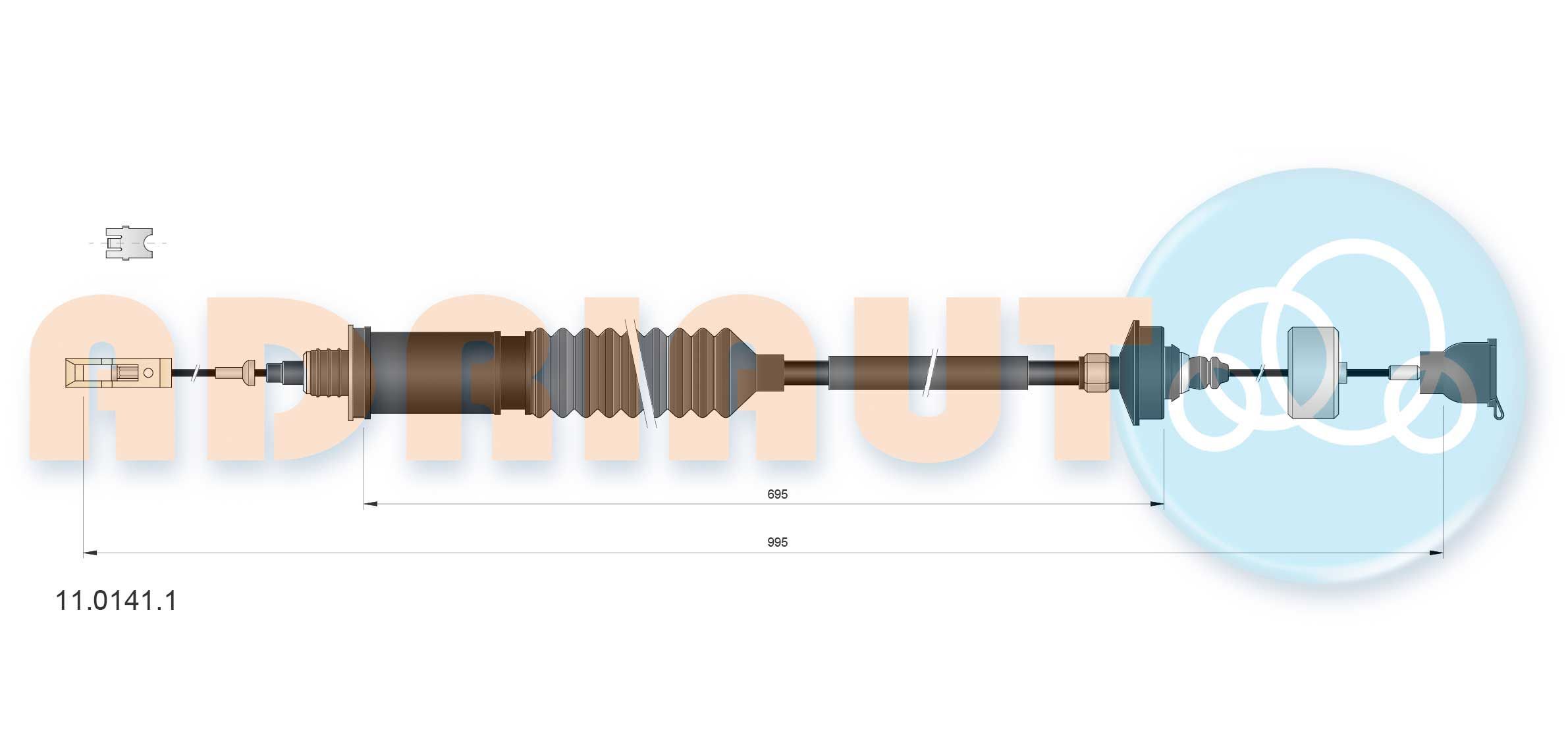 Sankabos trosas ADRIAUTO 11.0141.1