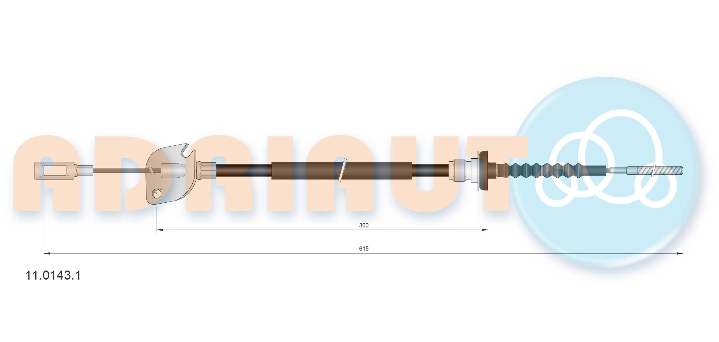 Sankabos trosas ADRIAUTO 11.0143.1