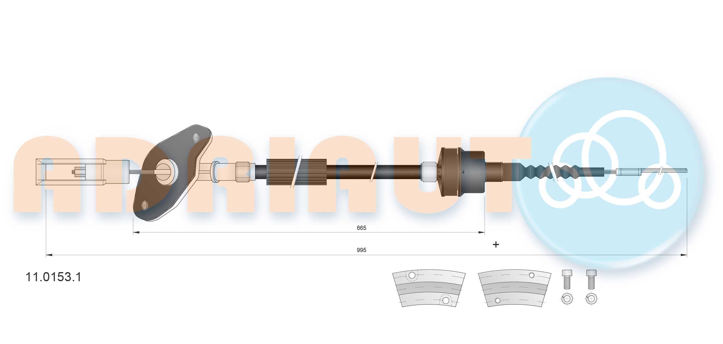 Sankabos trosas ADRIAUTO 11.0153.1