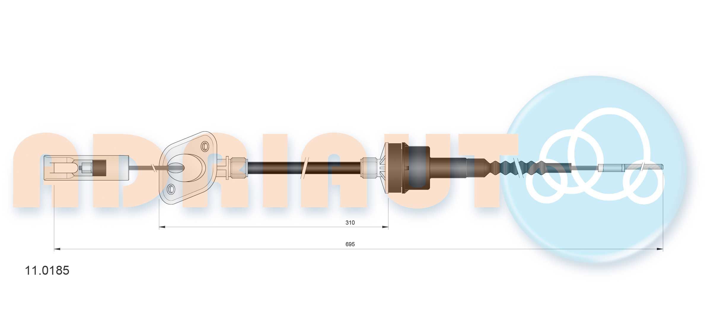 Sankabos trosas ADRIAUTO 11.0185