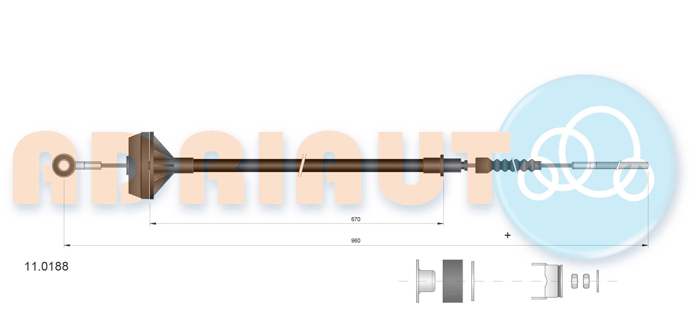 Sankabos trosas ADRIAUTO 11.0188