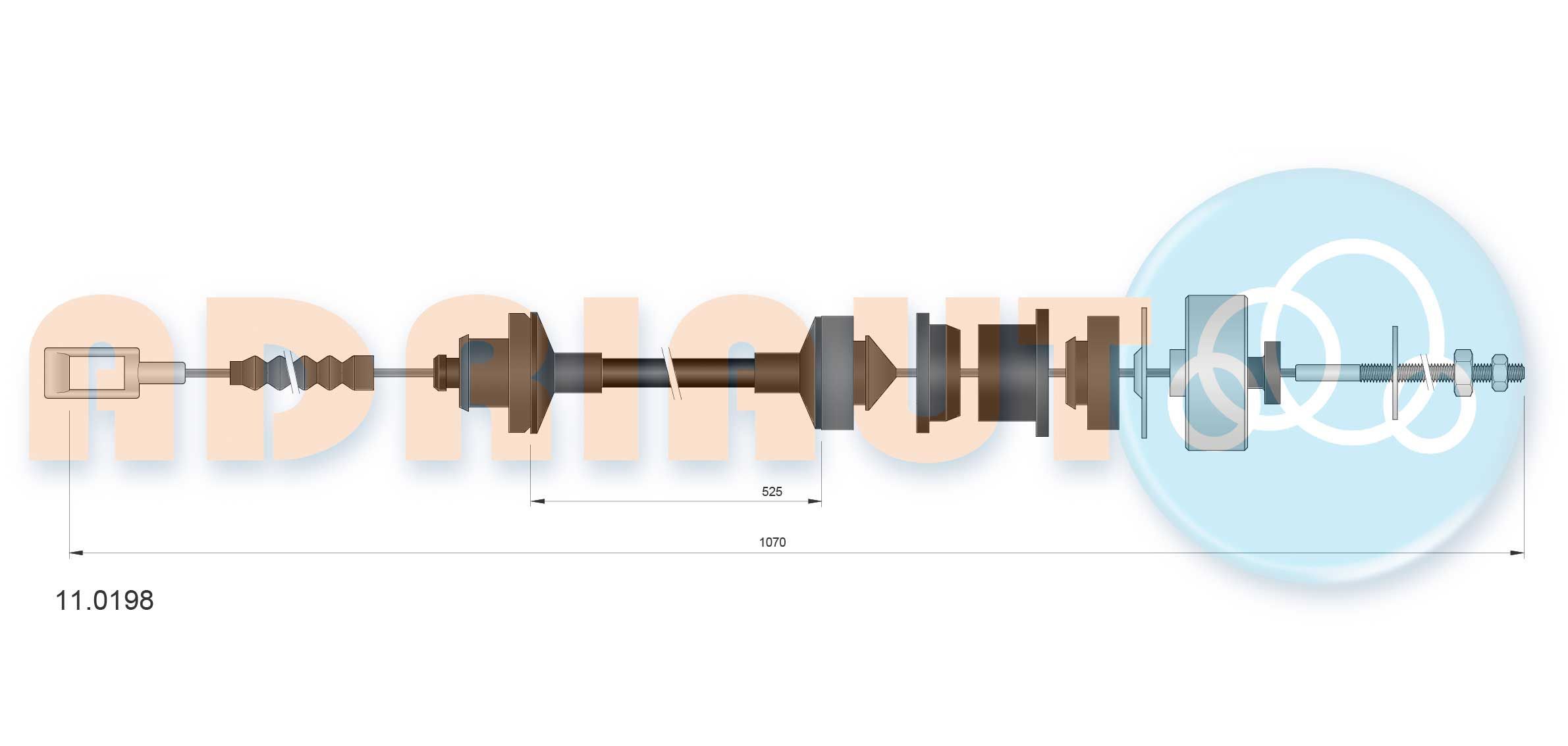 Sankabos trosas ADRIAUTO 11.0198