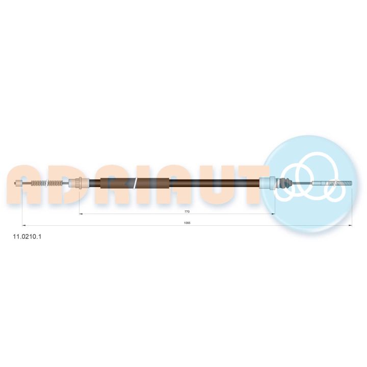 Trosas, stovėjimo stabdys ADRIAUTO 11.0210.1