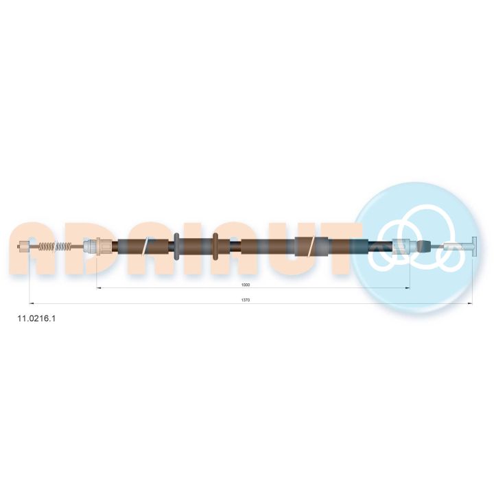 Trosas, stovėjimo stabdys ADRIAUTO 11.0216.1