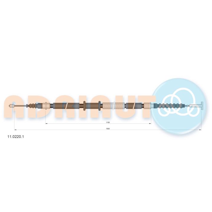 Trosas, stovėjimo stabdys ADRIAUTO 11.0220.1